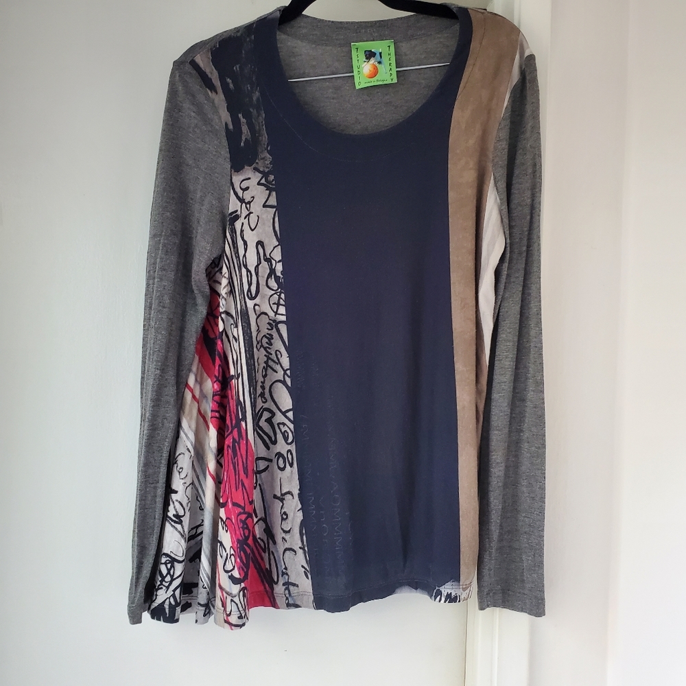 T-studio Therapy long sleeved y2k top size 44 IT, 18 US